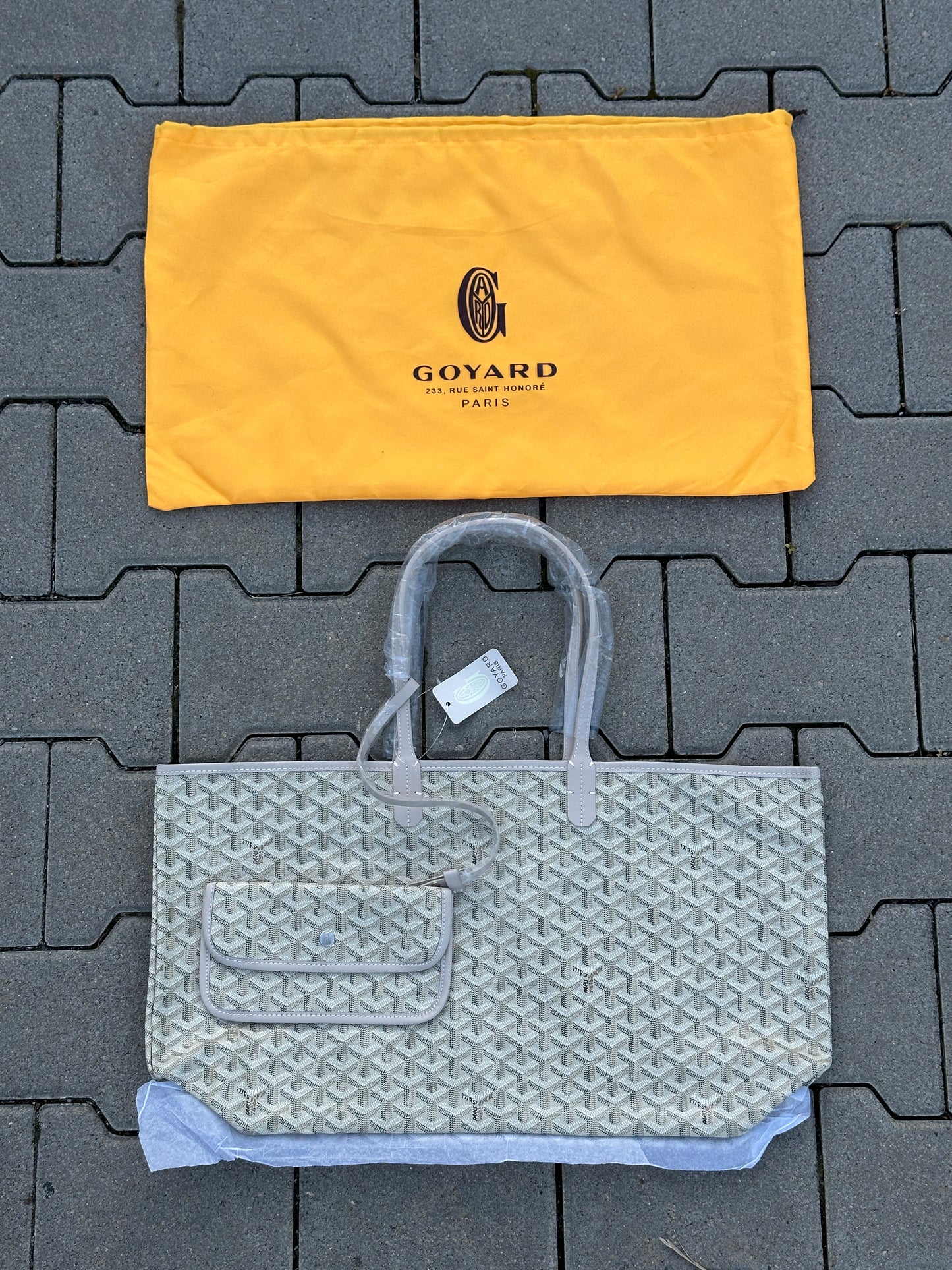 GOYARD TOTE BAG IN BEIGE – 1:1 REPLICA AUS FEINEM PU LEDER MIT MINI POCHETTE
