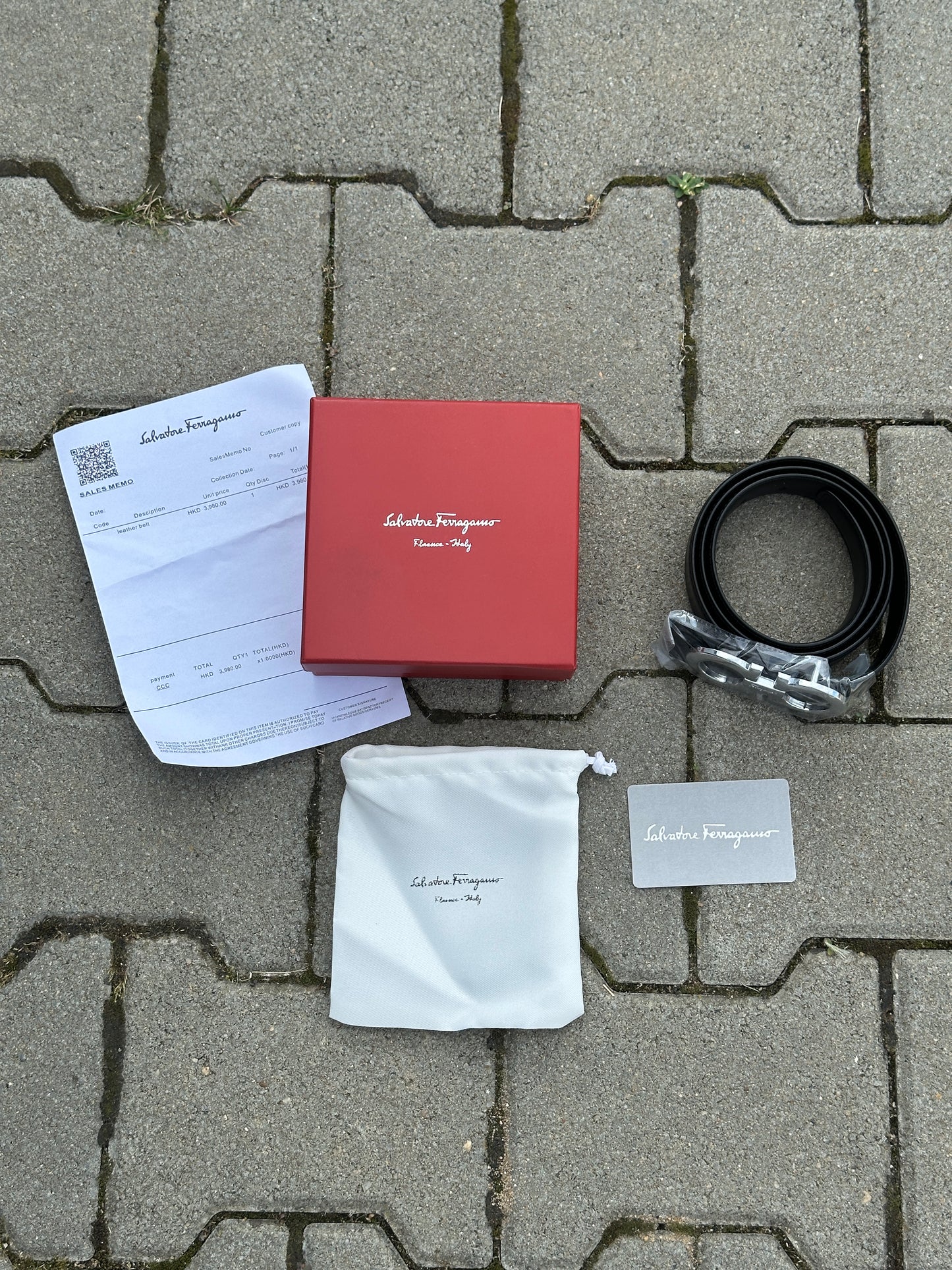 SALVATORE FERRAGAMO LEDERGÜRTEL MIT SILBER SCHNALLE | 1:1 REPLICA | PU LEDER