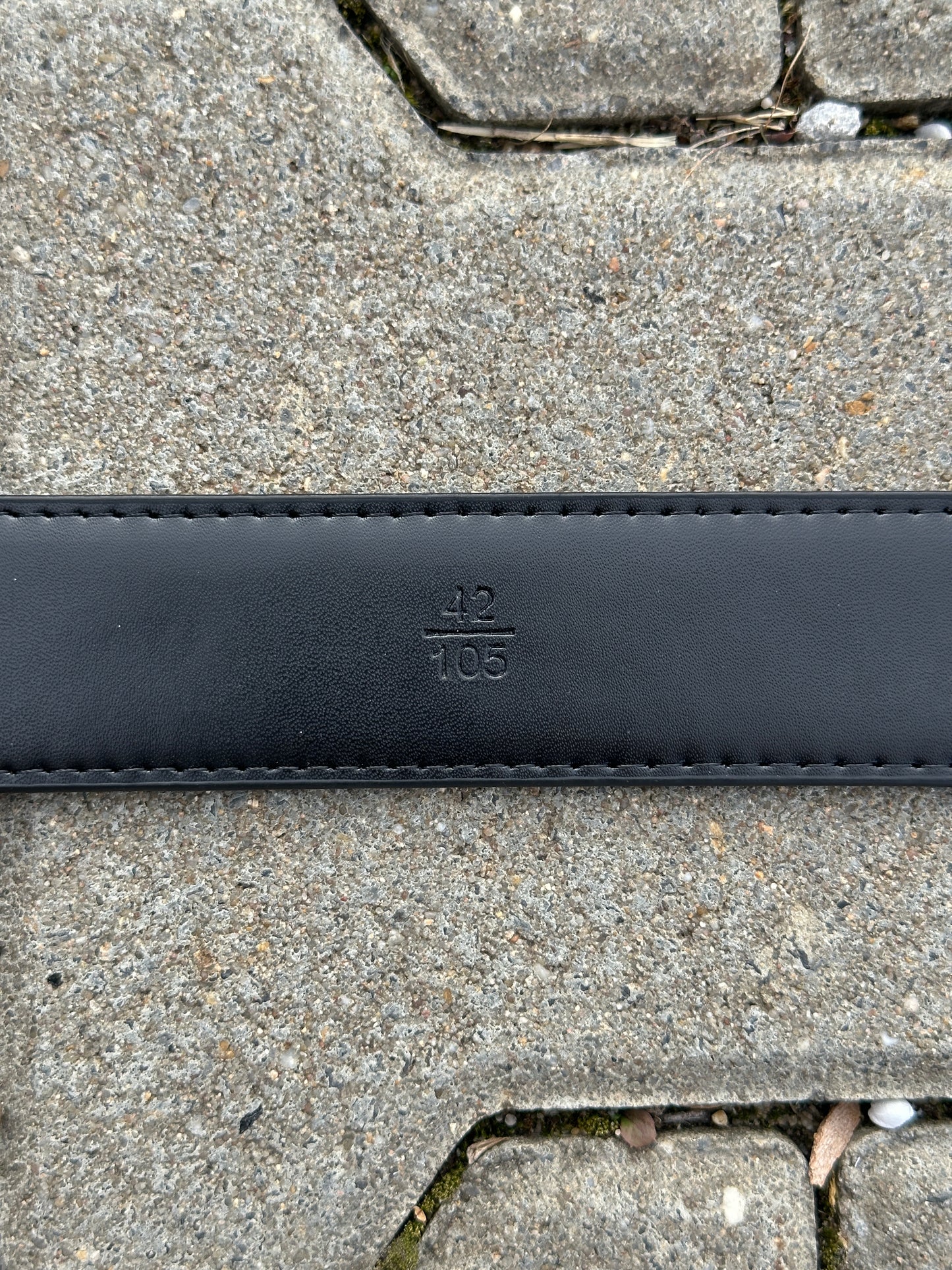 SALVATORE FERRAGAMO LEDERGÜRTEL MIT DUNKELSILBER SCHNALLE | 1:1 REPLICA | PU LEDER
