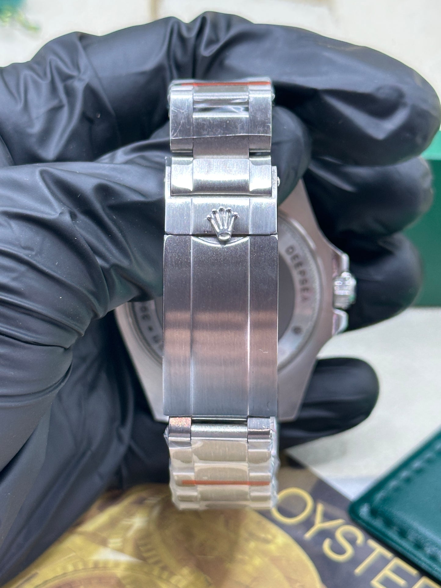 U1 Factory Rolex Deepsea Sea-Dweller, 44mm Stahl, schwarzes Zifferblatt, schwarze Keramik-Lünette - Automatik