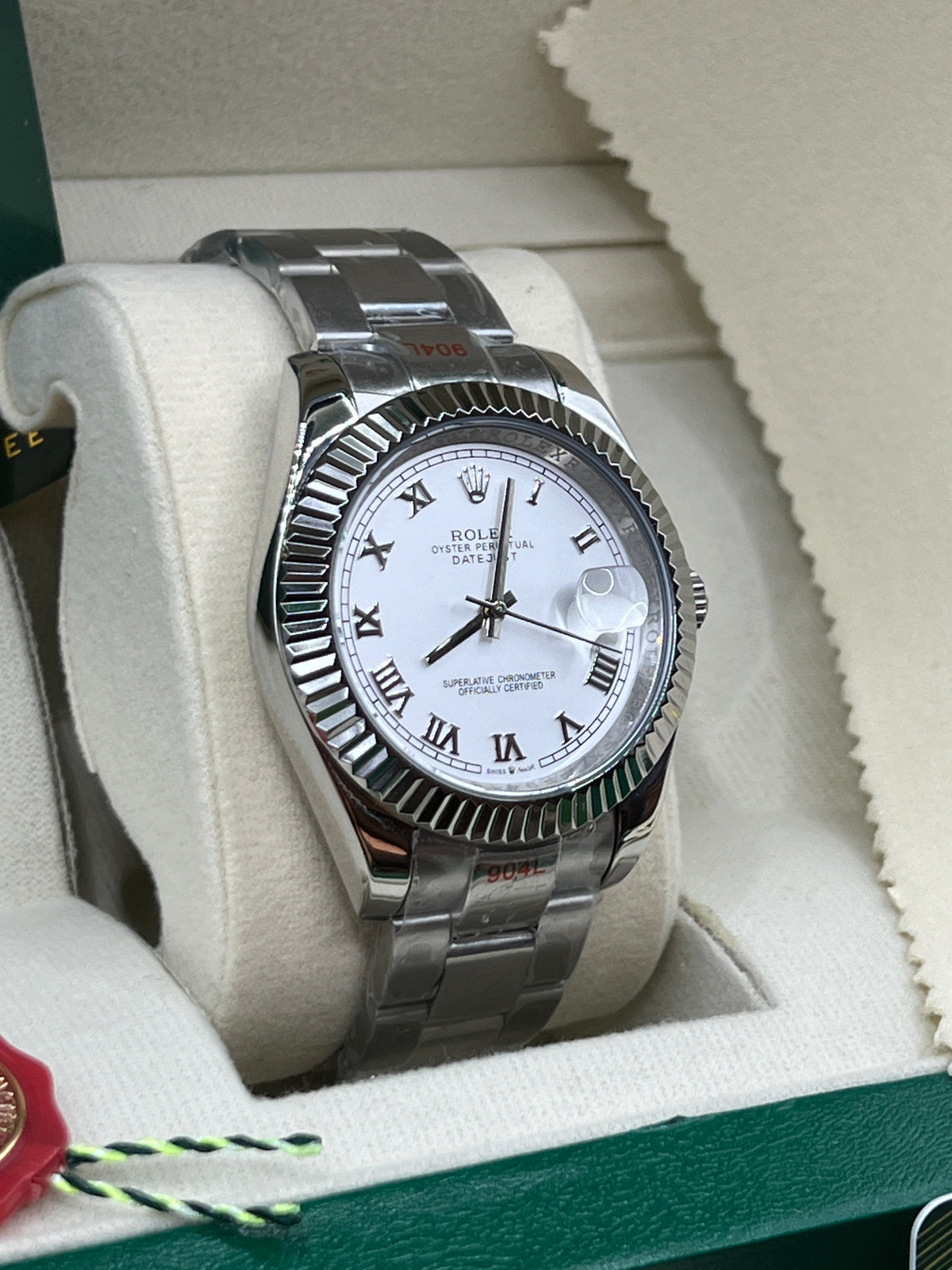 ROLEX DATE JUST WHITE JUBILEE #DT7