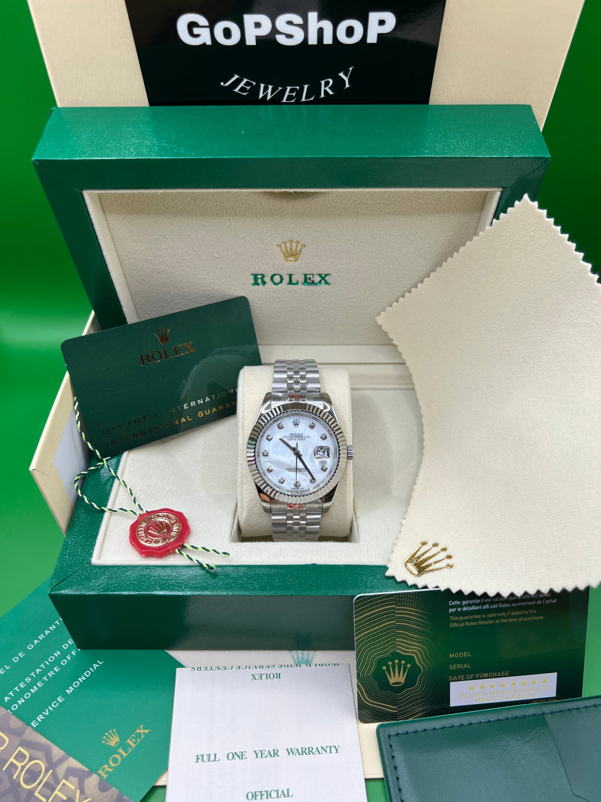 ROLEX DATE JUST PEARL JUBILEE #DT8