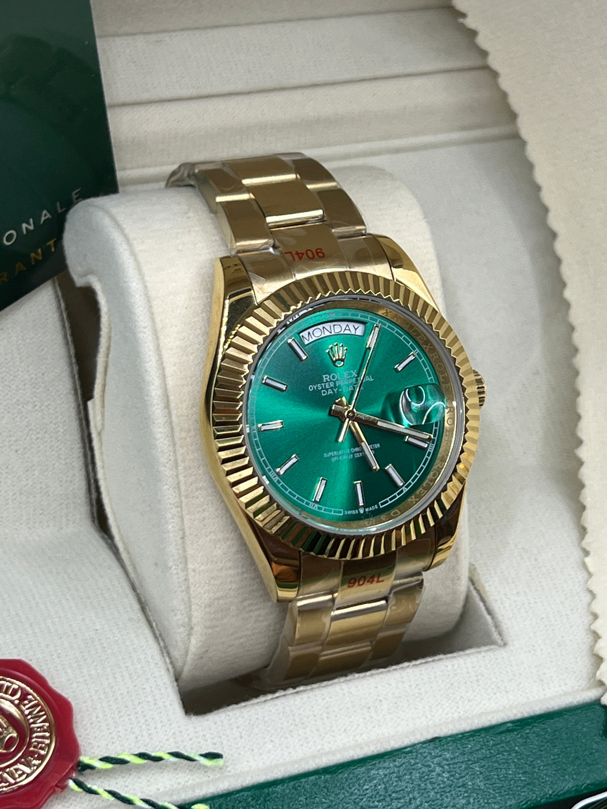 ROLEX DAY-DATE GREEN GOLD #DD5