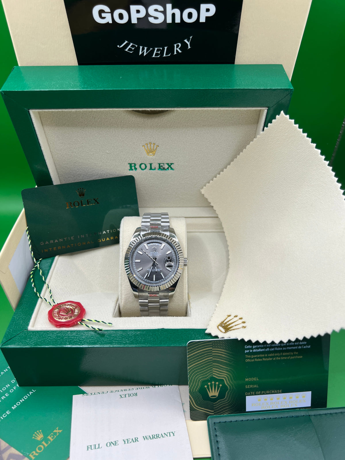 ROLEX DAY-DATE GREY METALLIC #DD4