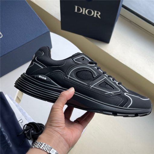 Dior B30 Triple Black Mesh Sneakers - HIGH QUALITY 1:1