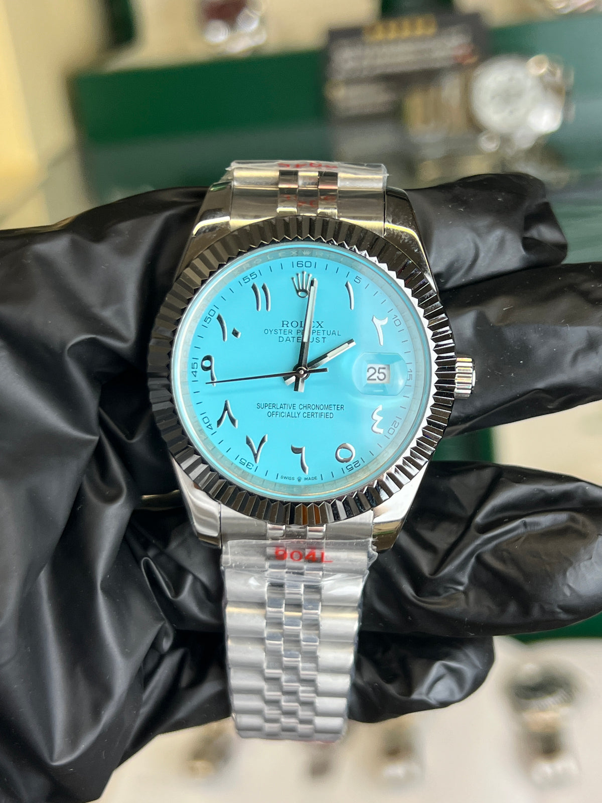 ROLEX TIFFANY ARABIC DATE JUST 41MM U1 FACTORY - AUTOMATIK