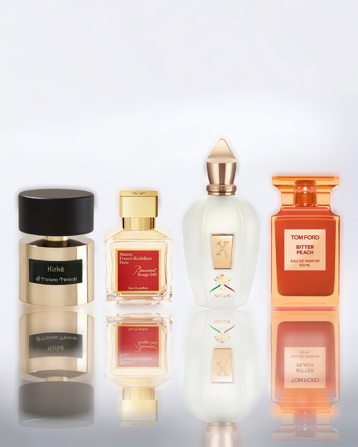4 PARFUMS - KIRKE, BACCARAT ROUGE, NAXOS, BITTER PEACH (ANGEBOT)