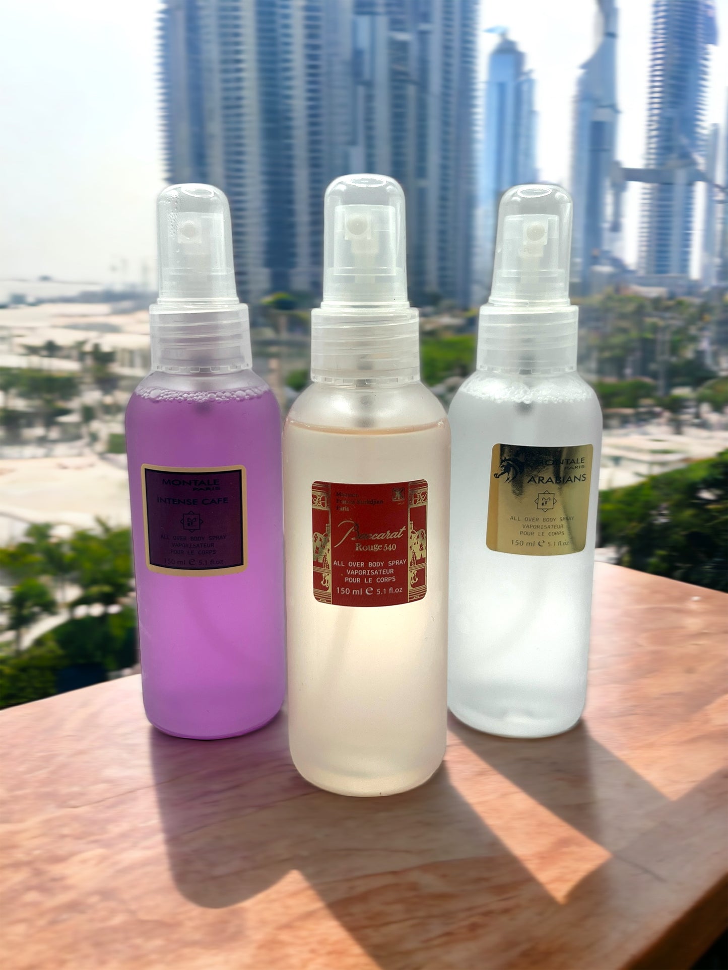 BODYSPRAYS 150ML - BACCARAT ROUGE - MONTALE INTENSE CAFE - ARABIANS