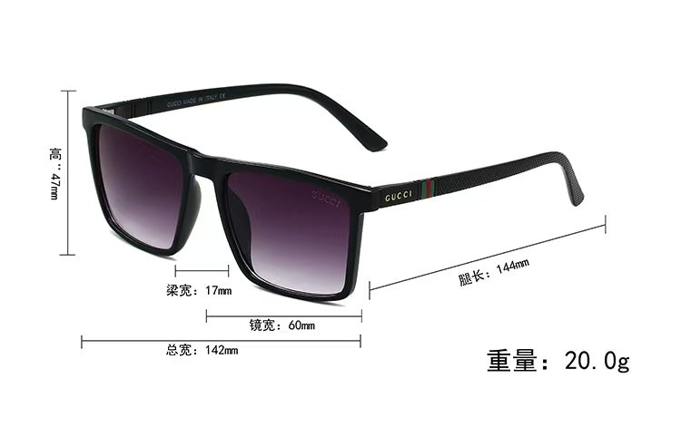 GUCCI SQUARE SUNGLASSES – FULL SET – 1:1 HIGH END