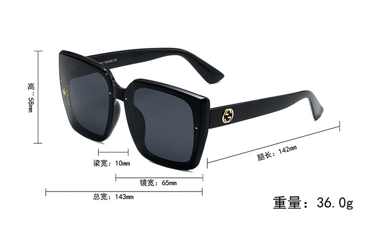 GUCCI OVERSIZED SQUARE SUNGLASSES – FULL SET – 1:1 HIGH END