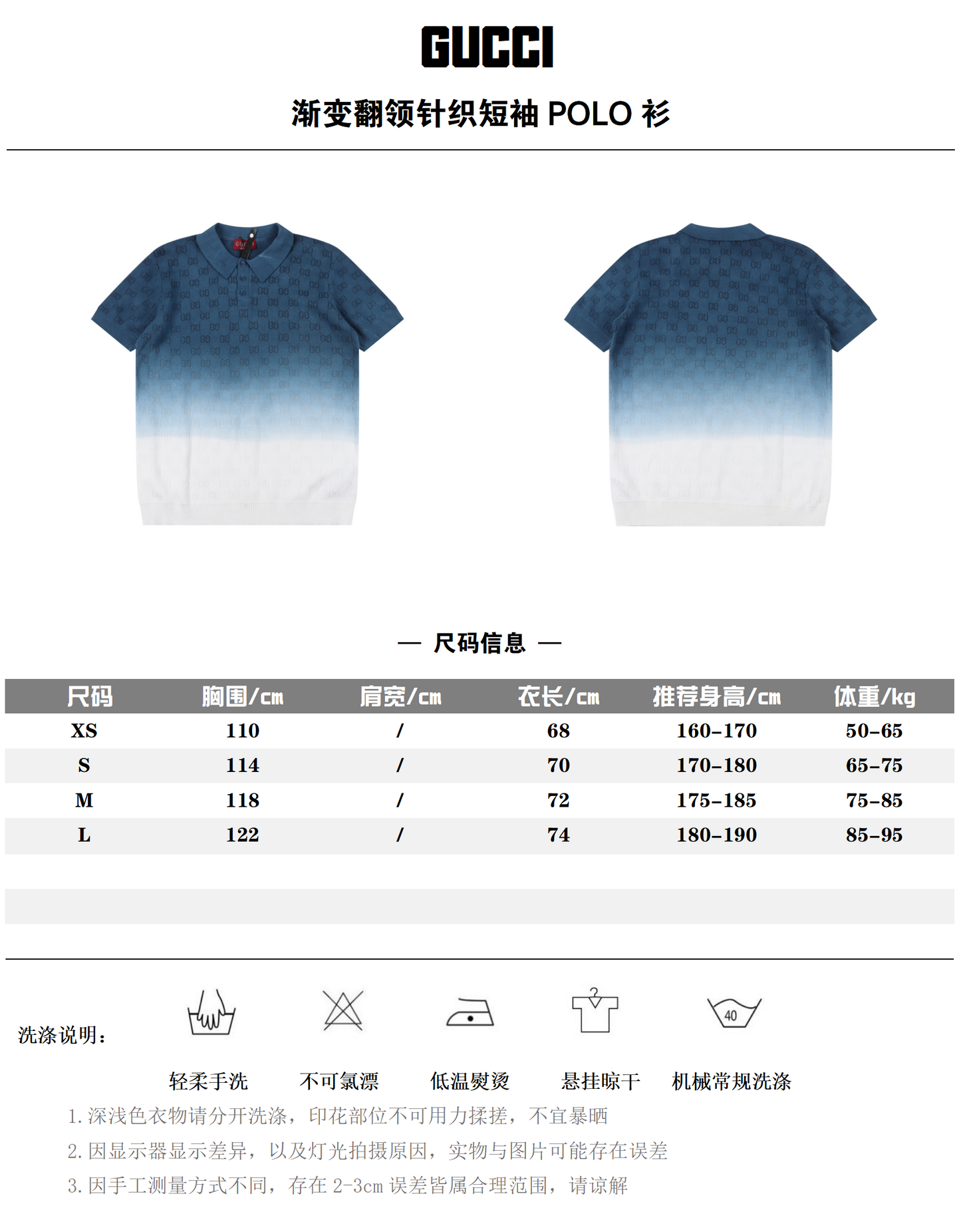 GUCCI POLO SHIRT – mit Tags – 1:1 HIGH END