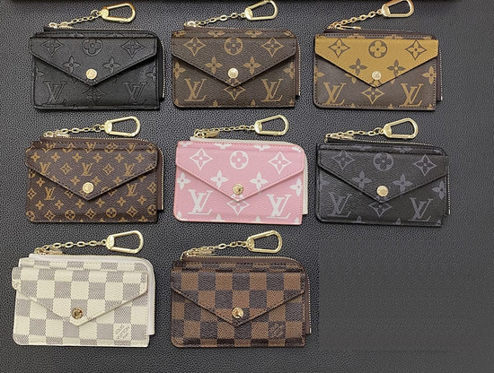 LOUIS VUITTON LEATHER CARDHOLDER ZIPPER – Full Set - 1:1 HIGH END