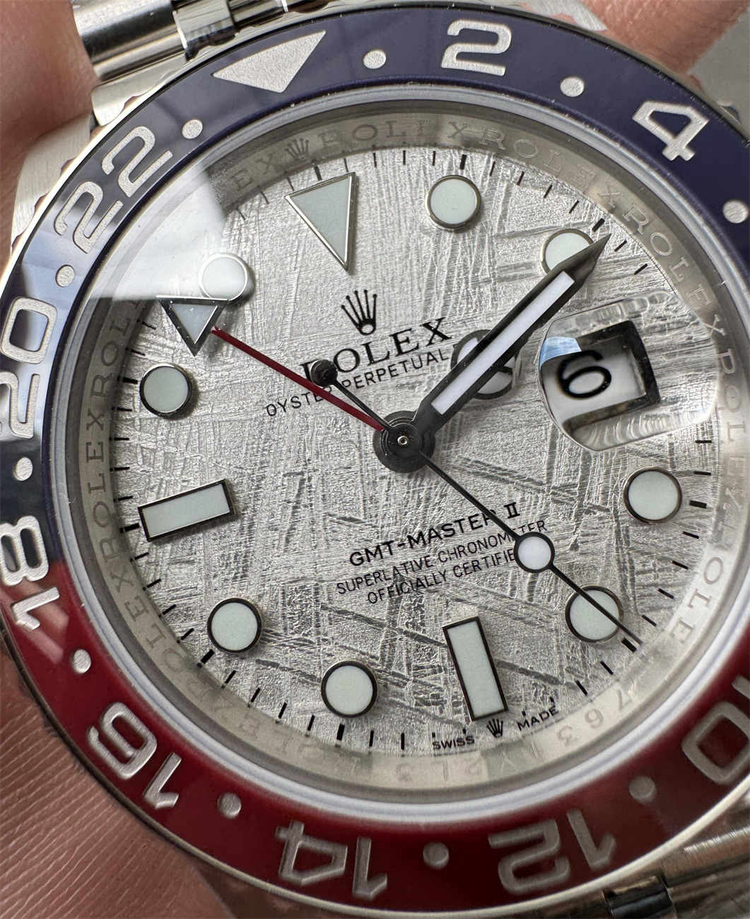 Rolex Datejust 41mm Gray Dial, flat bezel - SUPER CLONE - SWISS MOVEMENT - Jubilee Strap