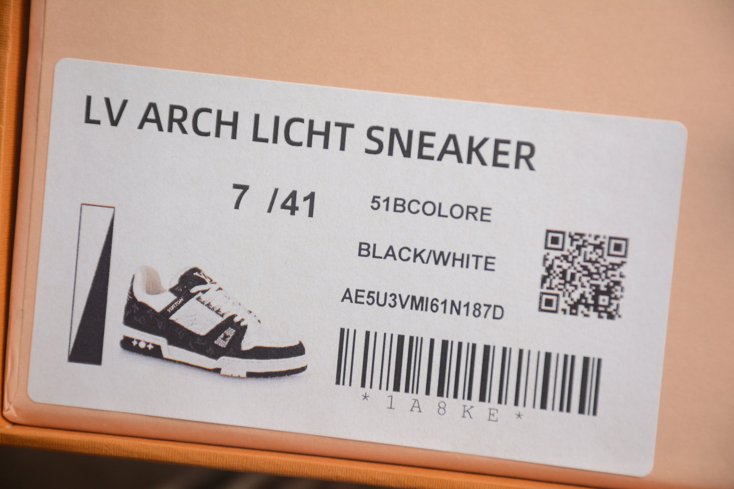 LV TRAINER BLACK WHITE - HIGH QUALITY 1:1