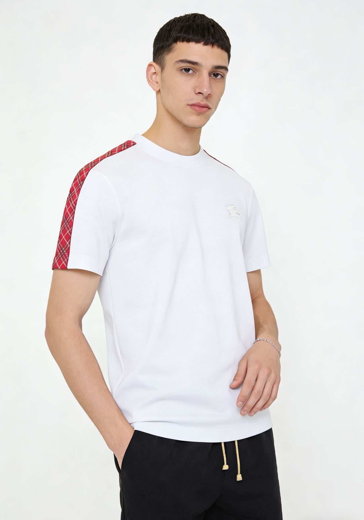 BURBERRY T-SHIRT - SCHWARZ / WEIß - SUPER CLONE 260g