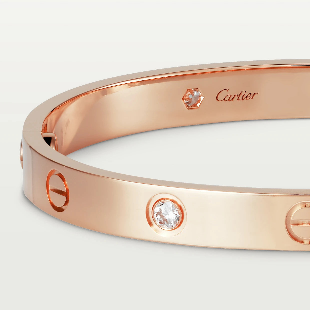 CARTIER LOVE ARMBAND - ROSEGOLD MIT DIAZ - UNISEX - FULLSET