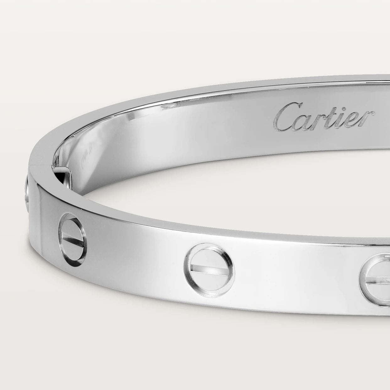 CARTIER LOVE ARMBAND - WEIßGOLD/SILBER - UNISEX - FULLSET