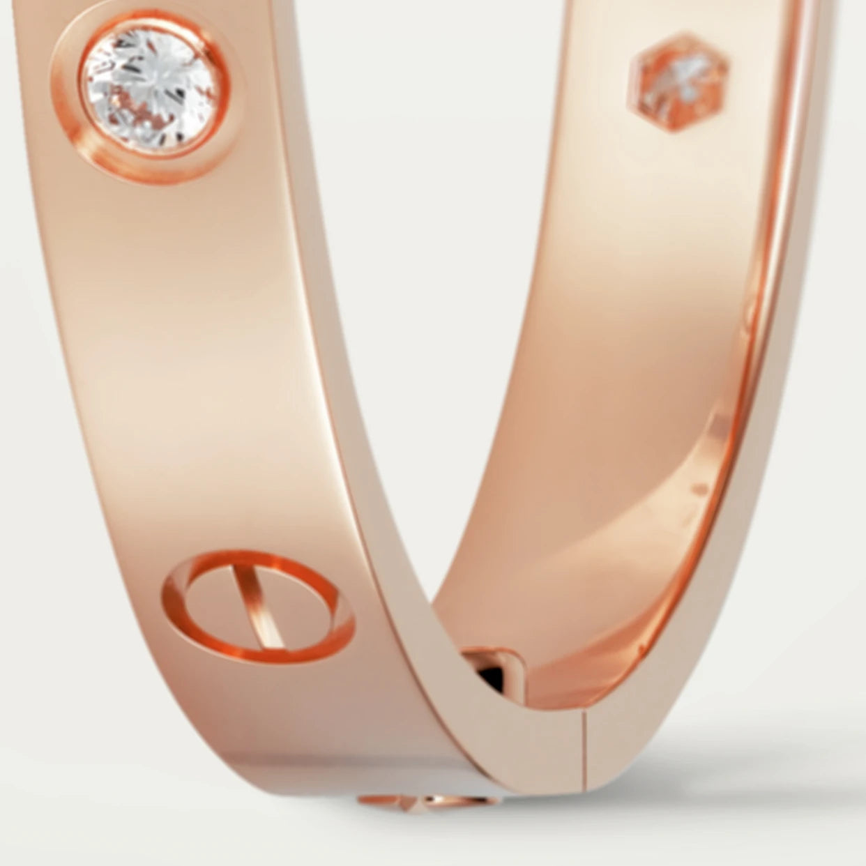 CARTIER LOVE ARMBAND - ROSEGOLD MIT DIAZ - UNISEX - FULLSET