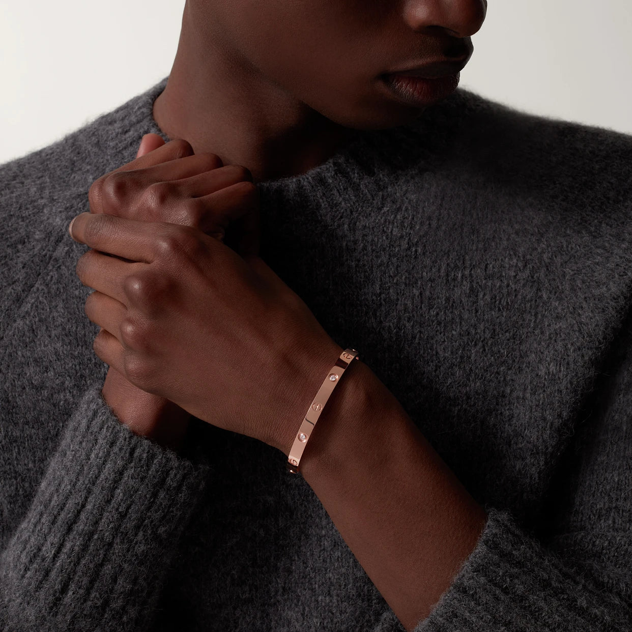 CARTIER LOVE ARMBAND - ROSEGOLD MIT DIAZ - UNISEX - FULLSET
