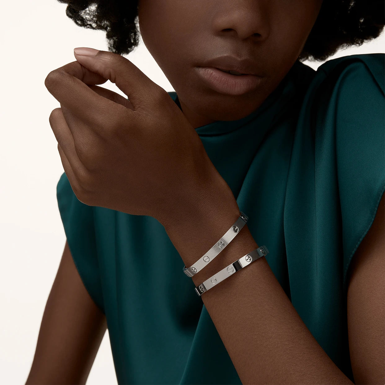 CARTIER LOVE ARMBAND - WEIßGOLD/SILBER - UNISEX - FULLSET