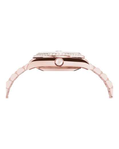 Rolex Datejust 31mm White with Rosé Diamonds Perlmutt Dial - U1 FACTORY - AUTOMATIK - Jubilee