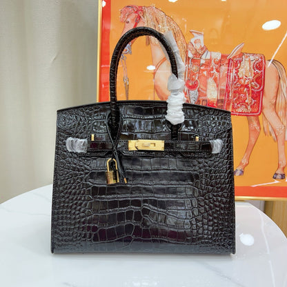 HERMÈS BIRKIN 30CM CROCODILE GOLD HARDWARE - 1:1 HIGH END
