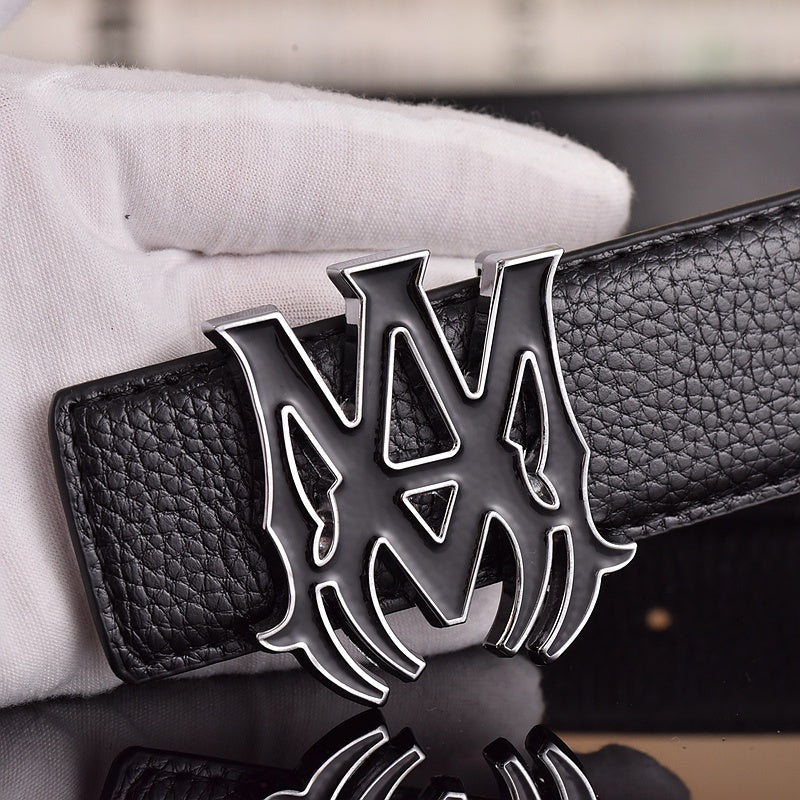 AMIRI MA LOGO RETRO LYCHEE LEATHER BELT– 1:1 HIGH END