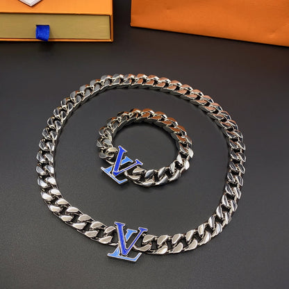 LOUIS VUITTON COLLIER LV BRACELET/NECKLACE  – Full Set  - 1:1 HIGH END