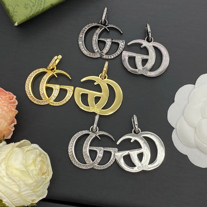 GUCCI GG MARMONT CRYSTAL EARRINGS – Full Set - 1:1 HIGH END