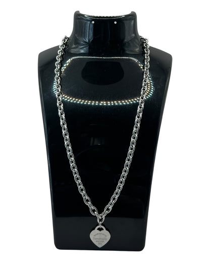 Tiffany & Co. Statement-Halskette mit Herz-Anhänger aus 925 Sterling-Silber