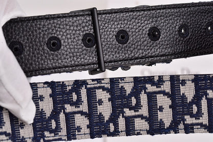 DIOR OBLIQUE DIOR LETTER RETRO BUCKLE BELT – FULL SET – 1:1 HIGH END