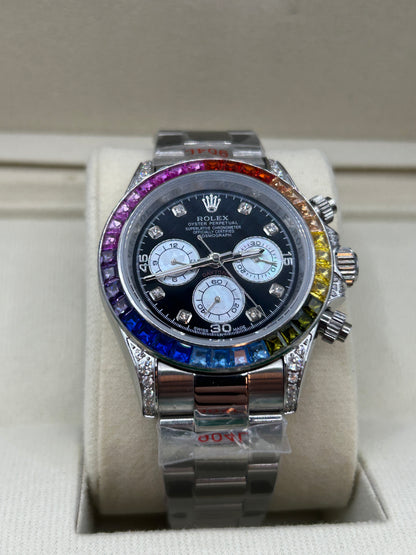 ROLEX DAYTONA RAINBOW ICED 40mm U1 FACTORY - AUTOMATIK