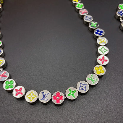 LOUIS VUITTON MONOGRAM COLORS BRACELET/NECKLACE – Full Set - 1:1 HIGH END