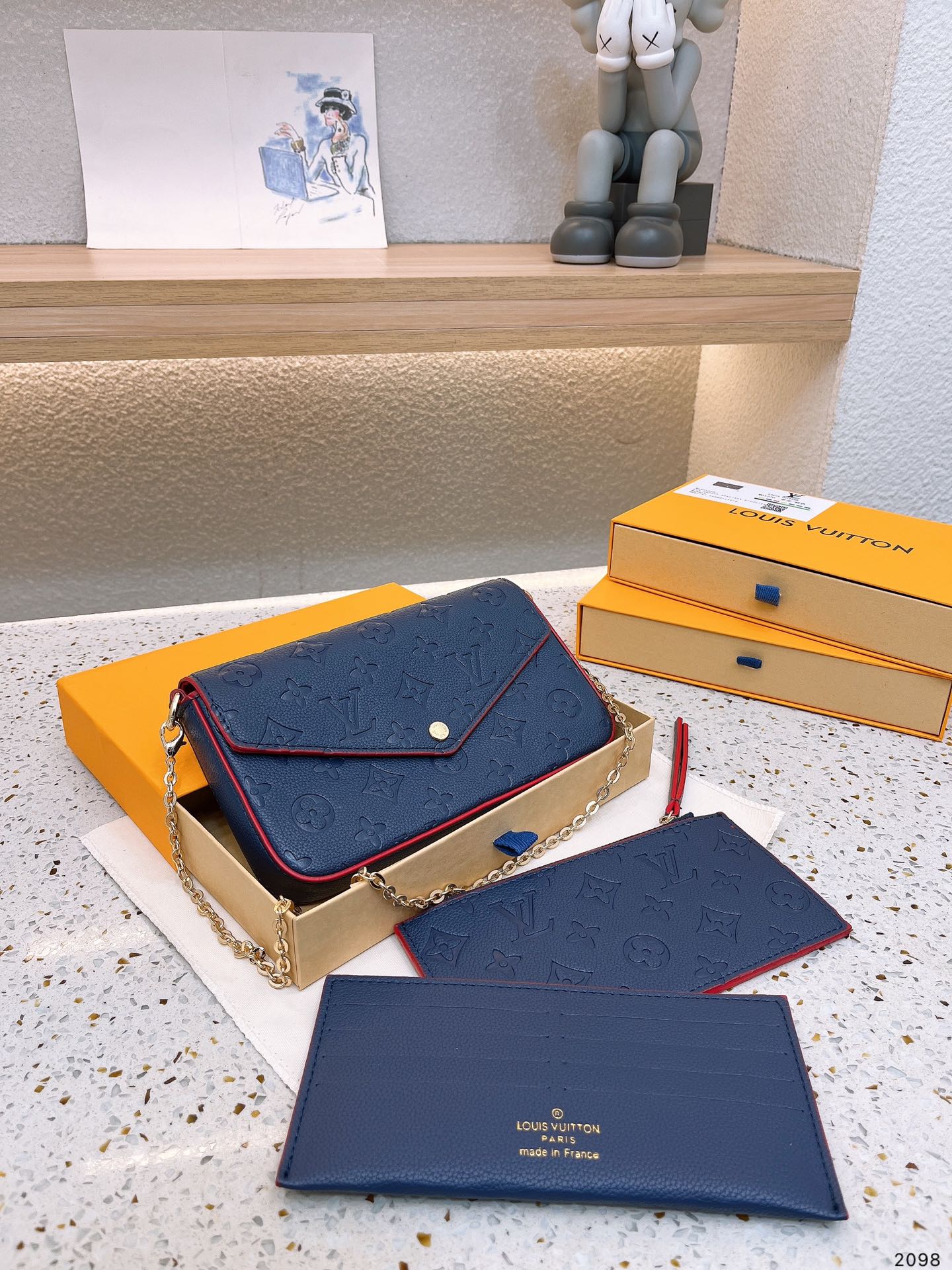 LOUIS VUITTON POCHETTE FÉLICIE – Full Set  - 1:1 HIGH END