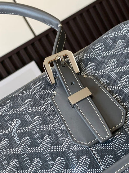 Sac Goyard - gris - Porte-documents haut de gamme style Ambassadeur - Toile à chevrons
 | 7A SUPER | QUALITÉ ORIGINALE | ENSEMBLE COMPLET