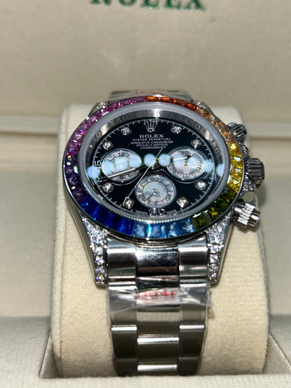 ROLEX DAYTONA RAINBOW ICED 40mm U1 FACTORY - AUTOMATIK