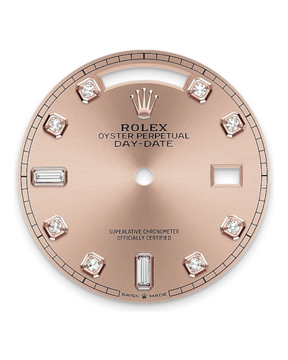 Rolex Day-Date Pink Dial with Diamonds, 36mm Everose Gold President - U1 FACTORY - AUTOMATIK