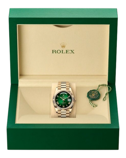 Rolex Day-Date Green Dial, 36mm Yellow Gold President - U1 FACTORY - AUTOMATIK