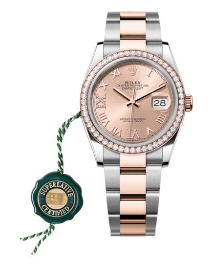 Rolex Datejust Rosé with Diamonds Dial 36mm - Oyster - U1 FACTORY - AUTOMATIK