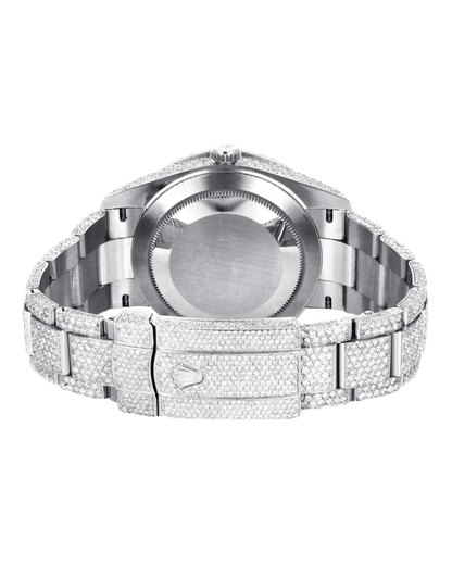Rolex Datejust 41 Iced Out 126300 Superclone 1:1 with genuine moissanite diamonds