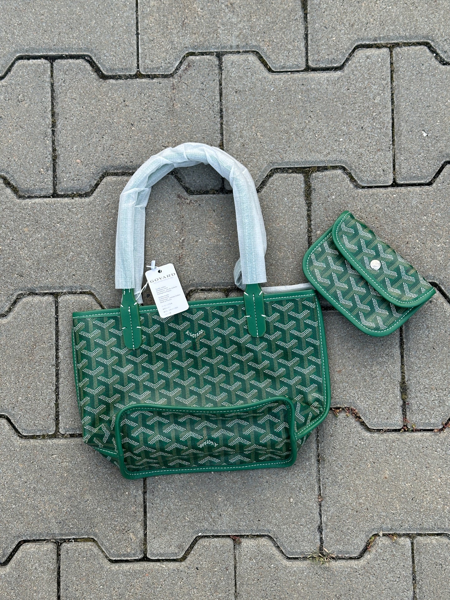 Goyard Saint Louis PM Tasche in Grün mit Pochette | 1:1 Replica