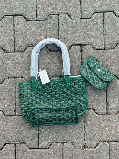 Goyard Saint Louis PM Tasche in Grün mit Pochette | 1:1 Replica
