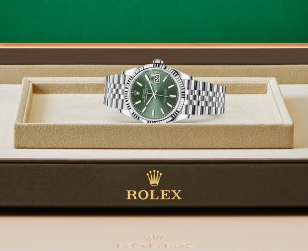 ROLEX DATE JUST GREEN DIAL 36/41 - U1 FACTORY - (DROPSHIPPING PRODUKT)