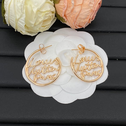 LOUIS VUITTON LV SCRIPT HOOPS – FULL SET – 1:1 HIGH END