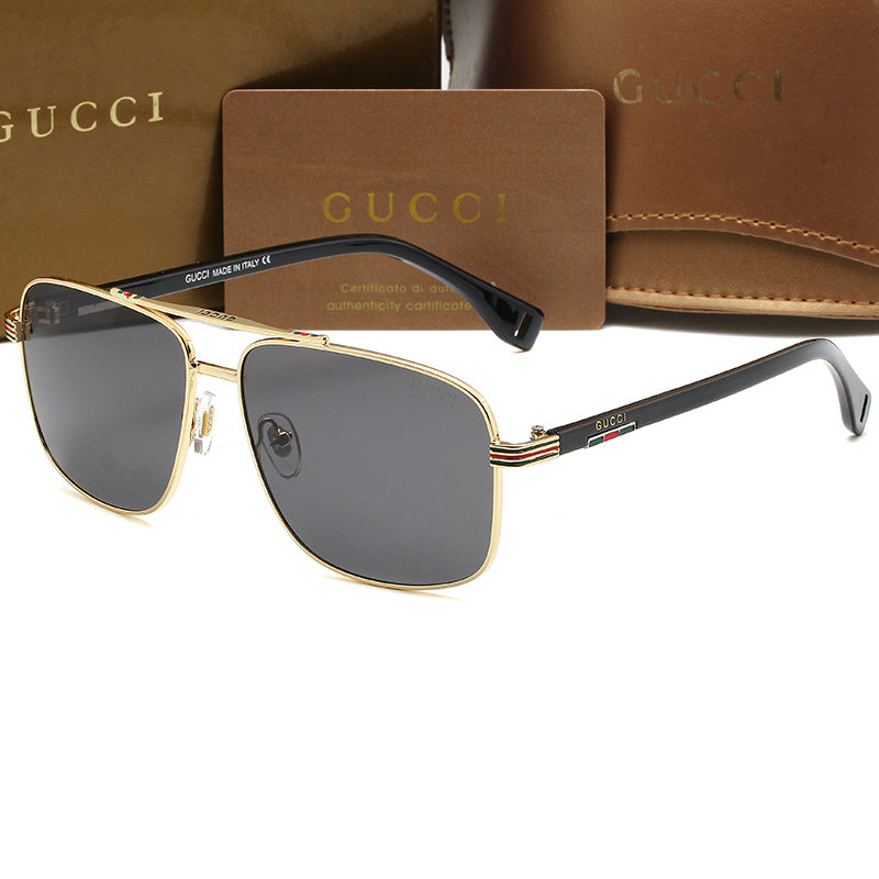 GUCCI AVIATOR METAL SUNGLASSES – FULL SET – 1:1 HIGH END