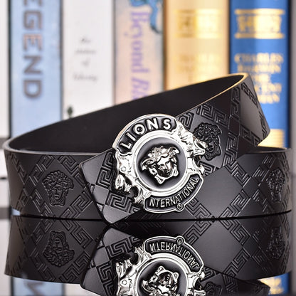 VERSACE MEDUSA AND RETRO EMBOSSED LEATHER BELT COLLECTION – 1:1 HIGH END