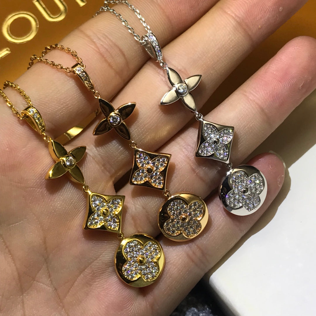 LOUIS VUITTON COLOR BLOSSOM NECKLACE  – Full Set  - 1:1 HIGH END