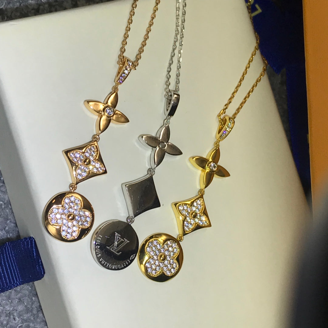 LOUIS VUITTON COLOR BLOSSOM NECKLACE  – Full Set  - 1:1 HIGH END