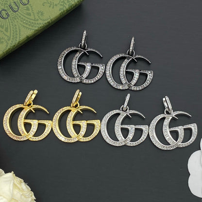 GUCCI GG MARMONT CRYSTAL EARRINGS – Full Set - 1:1 HIGH END