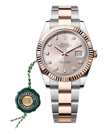 Rolex Datejust 41mm Rosé with Diamonds Dial U1 FACTORY - AUTOMATIK